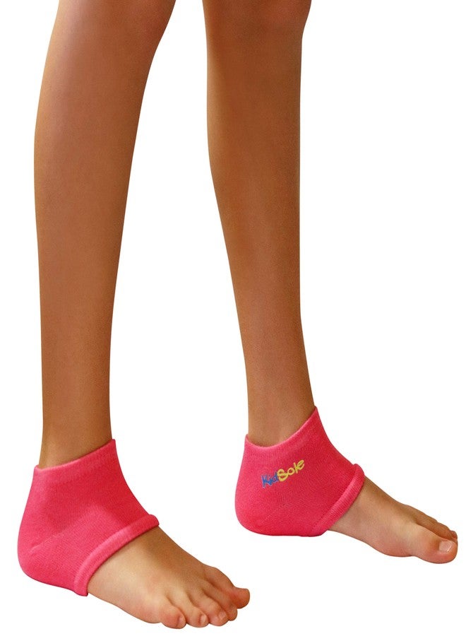 KidSole Gel Heel Strap for Kids with Heel Sensitivity from Severs Disease, Plantar Fasciitis. (Black) (Kids Size 1-6, Pink) - Image 5